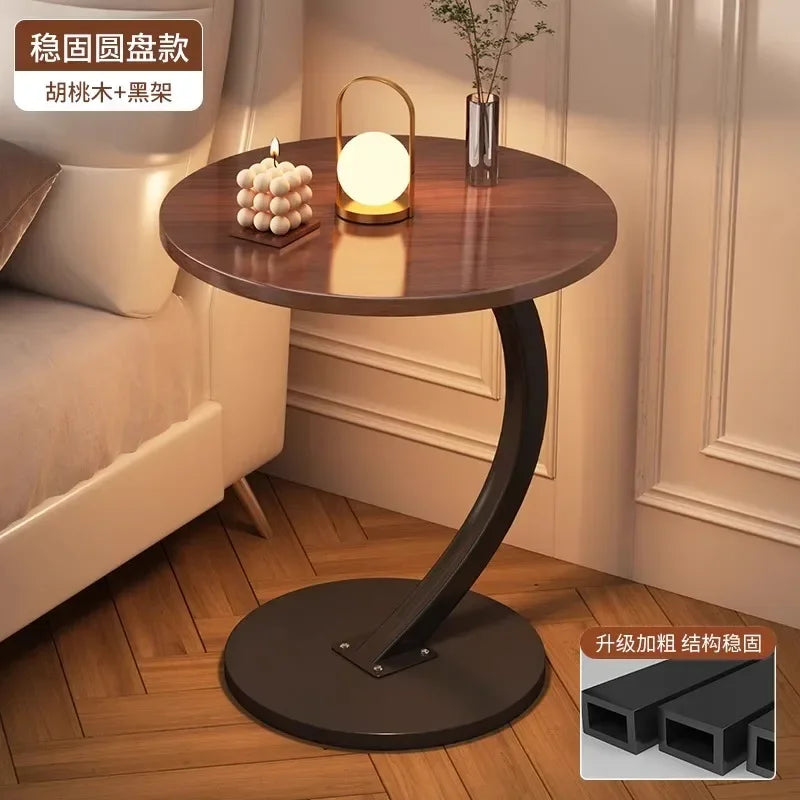 Round Space-Saving Coffee Table