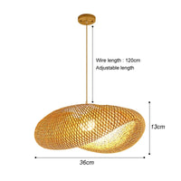 Handwoven Bamboo Pendant Light