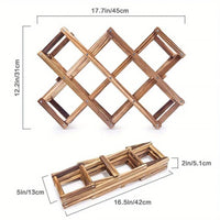 Collapsible Wooden Wine Rack