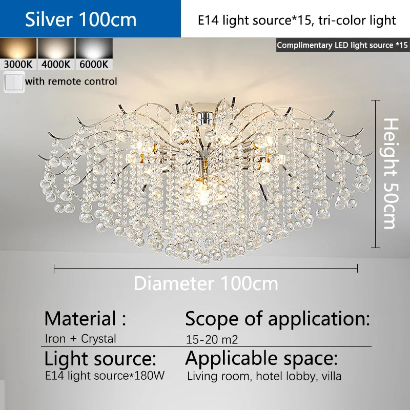 Crystal LED Modern Chandelier