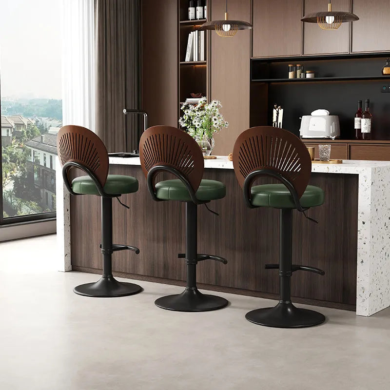 Adjustable Wood Bar Chair