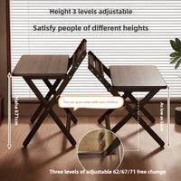 Foldable Bamboo Study Workstation