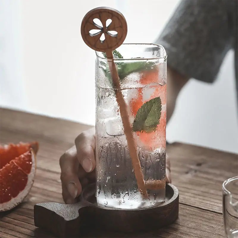 Square Cocktail Drinking Glass