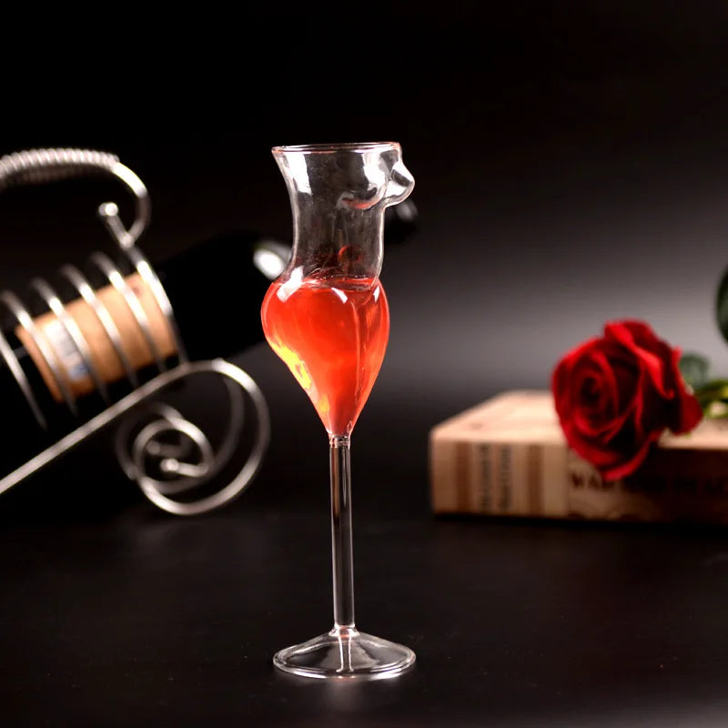 Female Silhouette Cocktail Glass