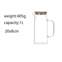 Bamboo Lid Glass Kettle