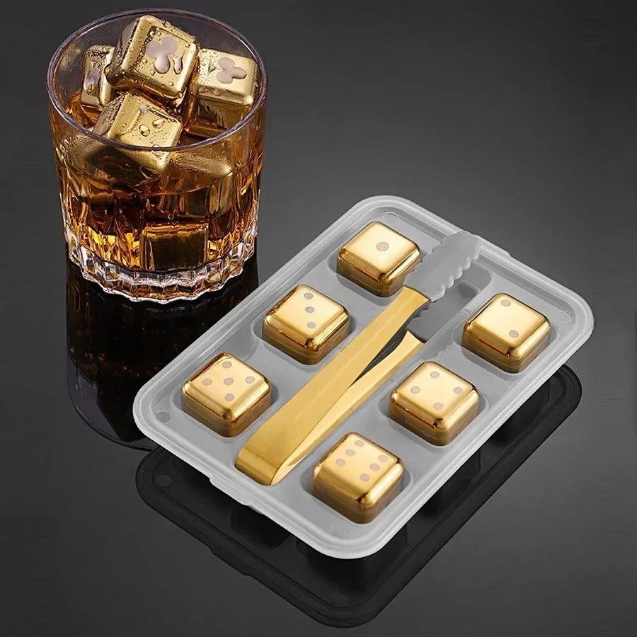 Reusable Stainless Whiskey Cubes