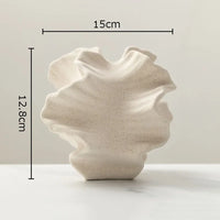 Sculptural Wrinkle Ceramic Vase