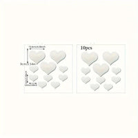 Love Heart Mirror Stickers