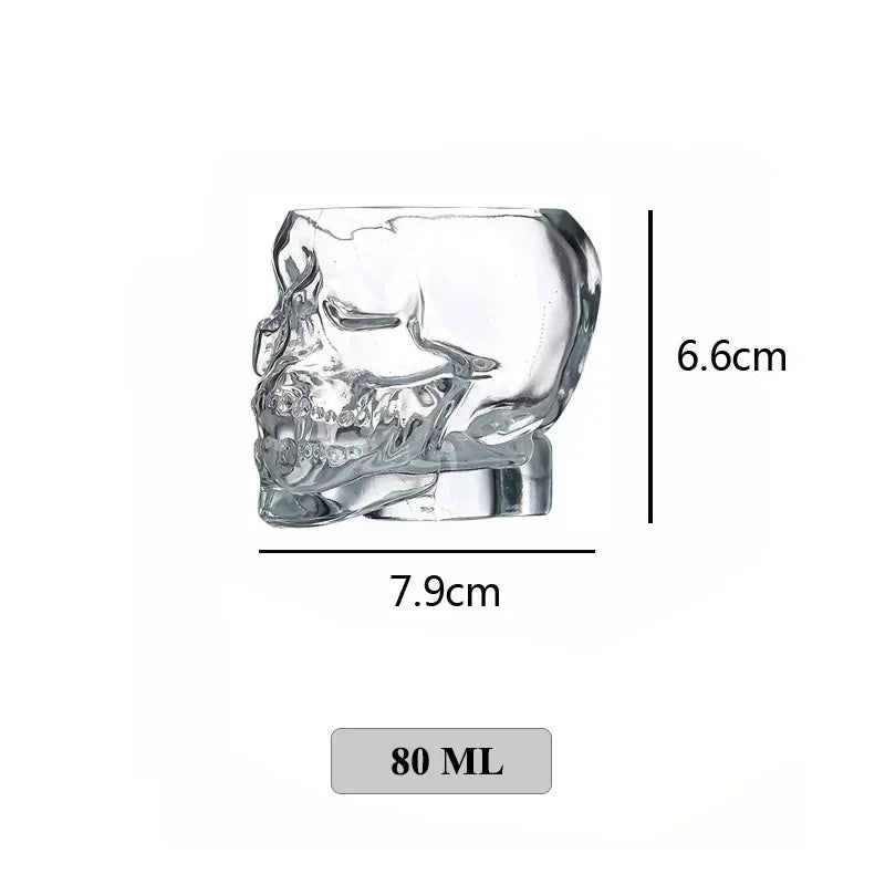 Skull Shaped Whiskey Glass