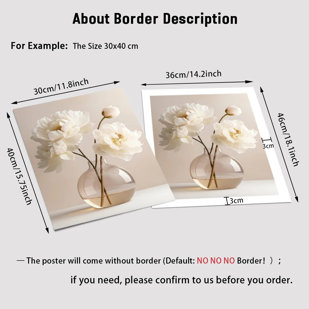 Beige Peony Canvas Prints