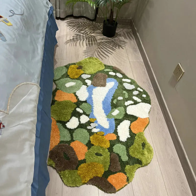 Moss Style Irregular Rug