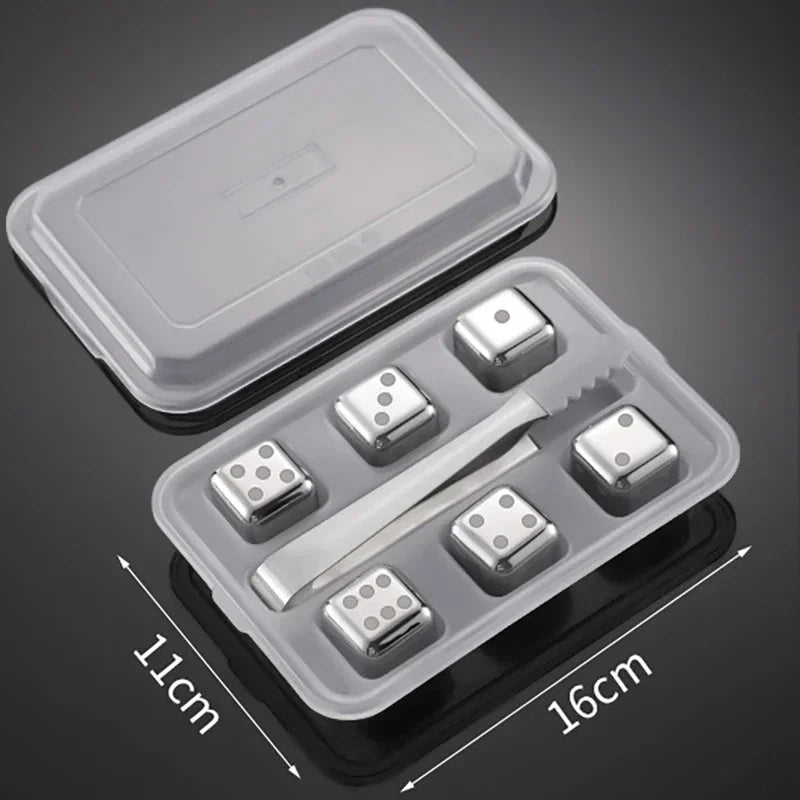 Reusable Stainless Whiskey Cubes
