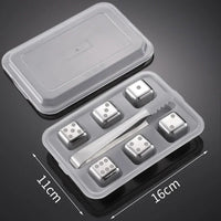 Reusable Stainless Whiskey Cubes