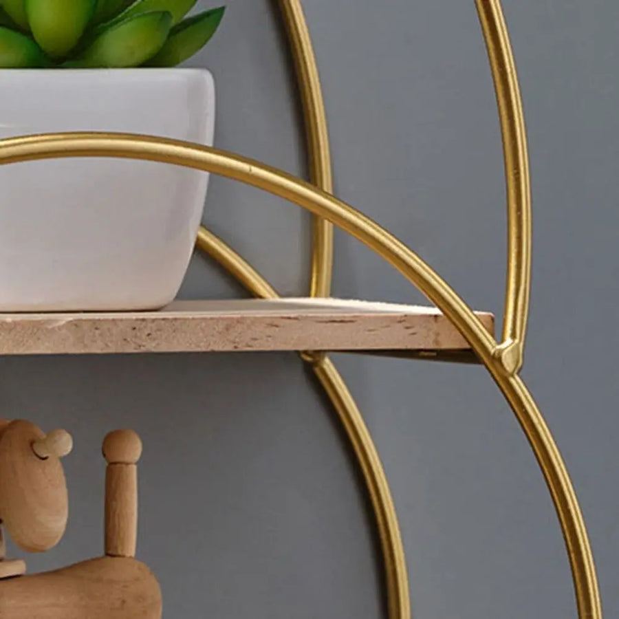 Gold Iron Wall Shelf