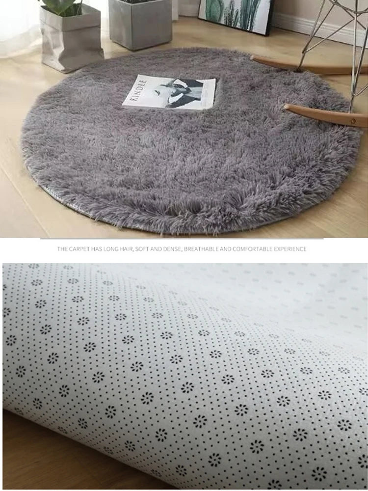 Fluffy Round Plush Carpet
