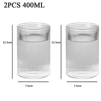 Japanese Striped Glass Tumblers