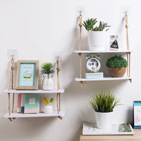 Wooden Multi-Tier Storage Shelf