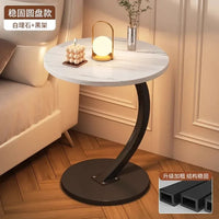 Round Space-Saving Coffee Table