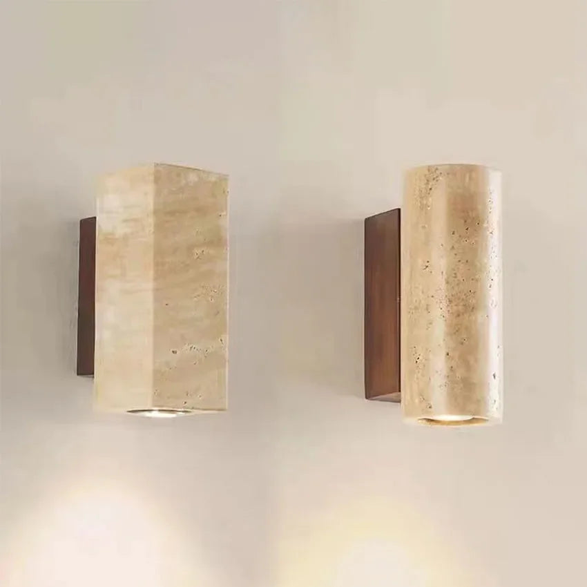 Travertine Marble Wall Sconce