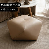 Modern Leather Ottoman Stool