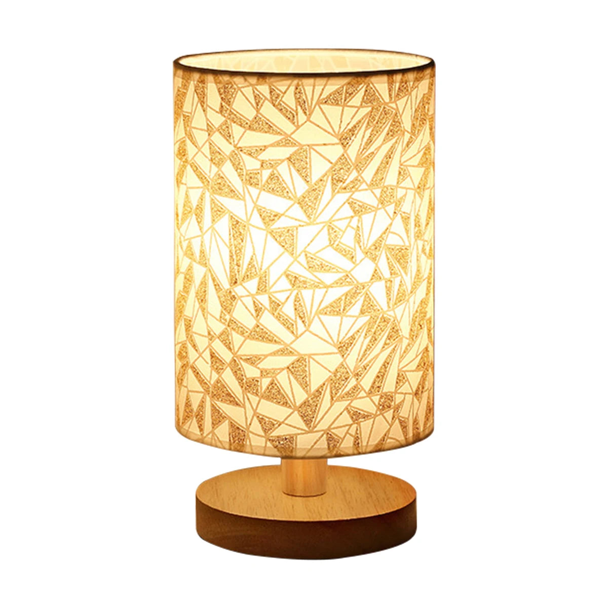 Wooden USB Bedside Lamp
