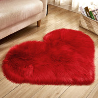 Heart Shaped Plush Rug