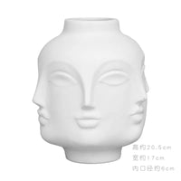 Sculptural Face Ceramic Vase