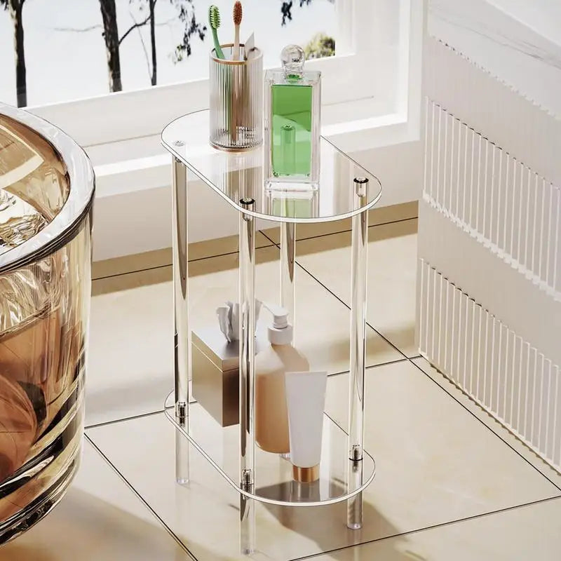 Transparent Two-Tier Acrylic Table