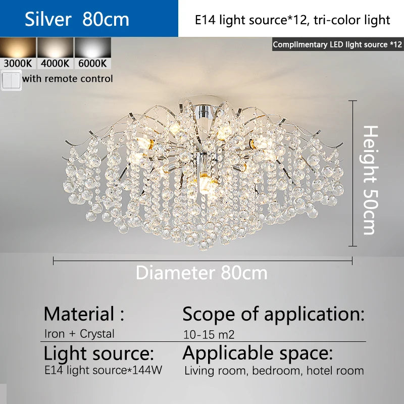 Crystal LED Modern Chandelier