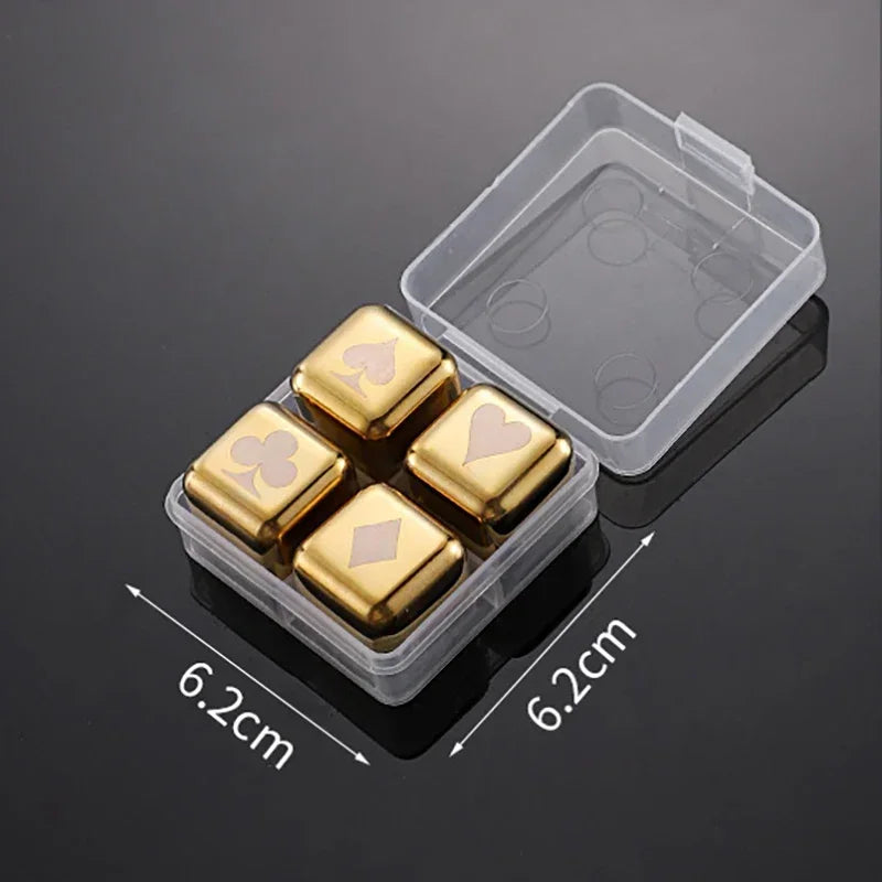 Reusable Stainless Whiskey Cubes
