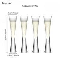 Glitter Champagne Flute Glasses