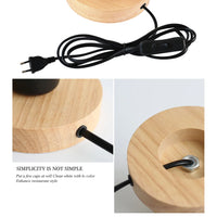 Vintage Wood Lamp Holder