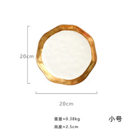 Gold Plated Porcelain Plates