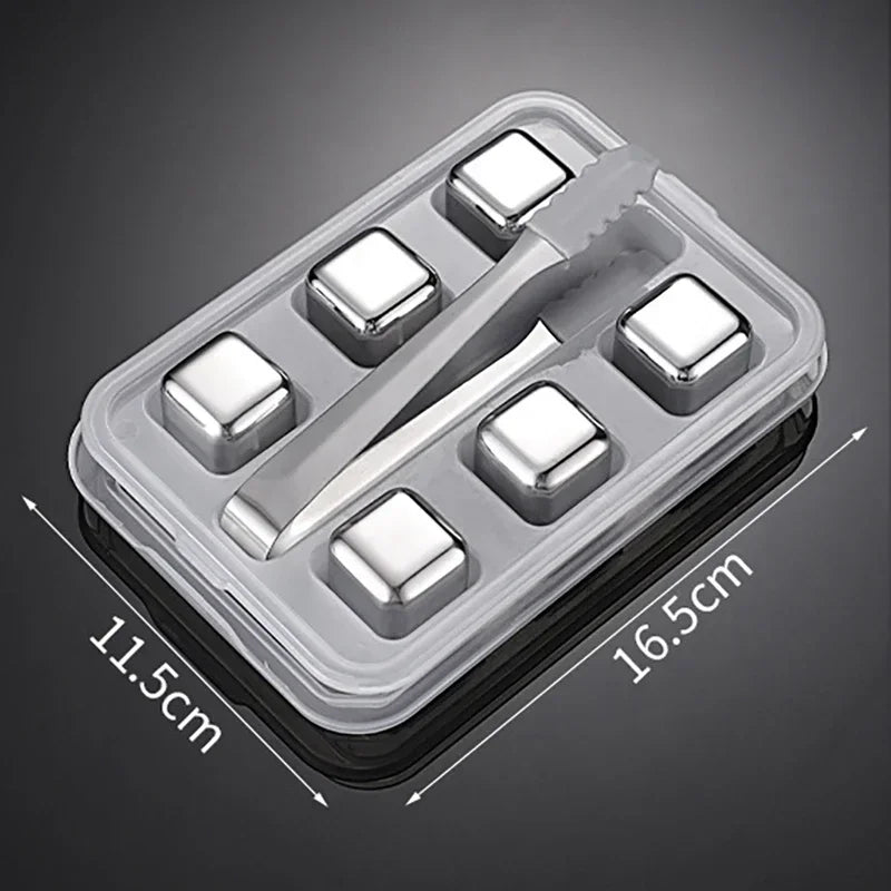 Reusable Stainless Whiskey Cubes