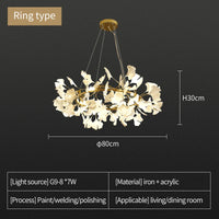 Ginkgo Ceramic LED Chandelier