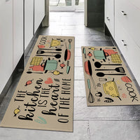 Cartoon Cutlery Kitchen Mat