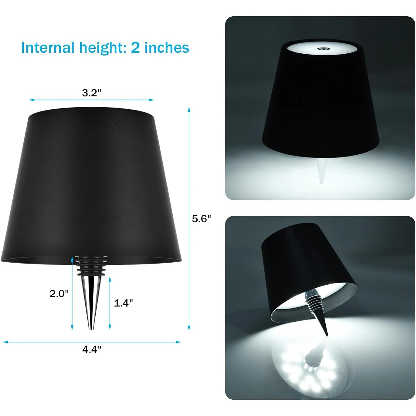 Dimmable Bottle Table Lamp