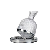 Rotating Crystal Glass Decanter