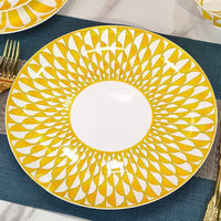 Geometric Bone China Tableware