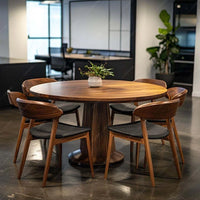 Round Wood Dining Set
