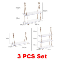 Wooden Multi-Tier Storage Shelf