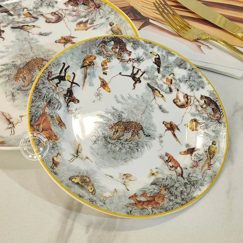 Jungle Ceramic Dinnerware Set