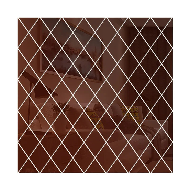 Geometric Triangle Mirror Stickers
