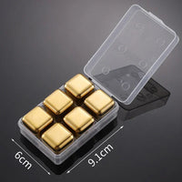 Reusable Stainless Whiskey Cubes