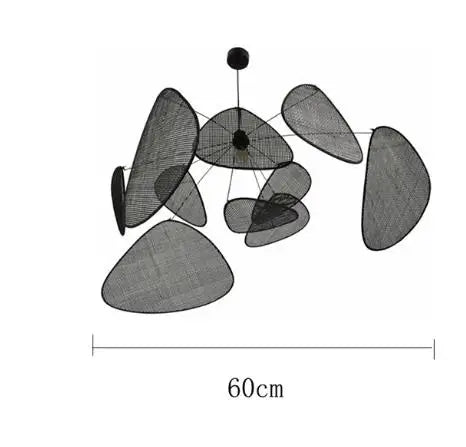 Woven Bamboo E27 Chandelier