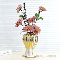 Gold Edged Ceramic Vase