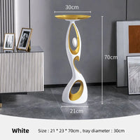 Sculptural Resin Accent Table