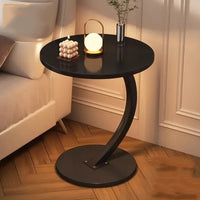 Round Space-Saving Coffee Table