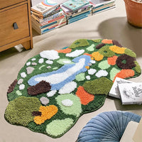 Moss Style Irregular Rug