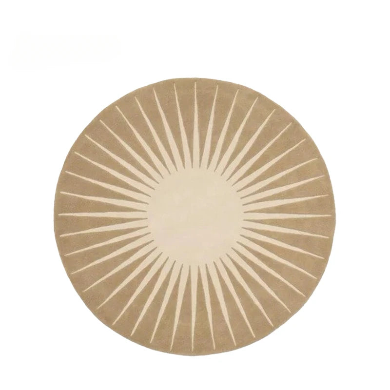 Round Fluffy Lounge Rug